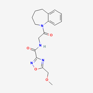 5-(methoxymethyl)-N-[2-oxo-2-(2,3,4,5-tetrahydro-1-benzazepin-1-yl)ethyl]-1,2,4-oxadiazole-3-carboxamide