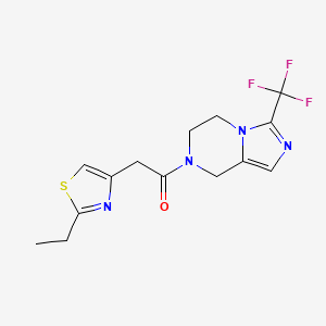 2-(2-ethyl-1,3-thiazol-4-yl)-1-[3-(trifluoromethyl)-6,8-dihydro-5H-imidazo[1,5-a]pyrazin-7-yl]ethanone