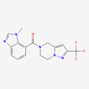 (3-methylbenzimidazol-4-yl)-[2-(trifluoromethyl)-6,7-dihydro-4H-pyrazolo[1,5-a]pyrazin-5-yl]methanone