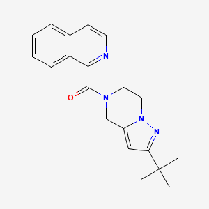 (2-tert-butyl-6,7-dihydro-4H-pyrazolo[1,5-a]pyrazin-5-yl)-isoquinolin-1-ylmethanone