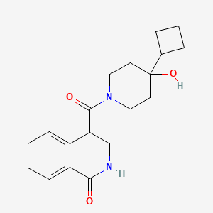 4-(4-cyclobutyl-4-hydroxypiperidine-1-carbonyl)-3,4-dihydro-2H-isoquinolin-1-one