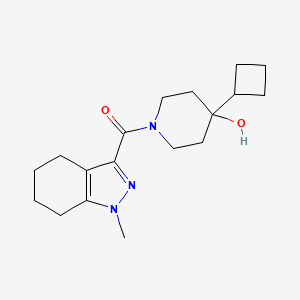 (4-Cyclobutyl-4-hydroxypiperidin-1-yl)-(1-methyl-4,5,6,7-tetrahydroindazol-3-yl)methanone