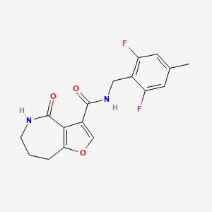 N-[(2,6-difluoro-4-methylphenyl)methyl]-4-oxo-5,6,7,8-tetrahydrofuro[3,2-c]azepine-3-carboxamide