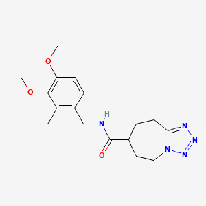 N-[(3,4-dimethoxy-2-methylphenyl)methyl]-6,7,8,9-tetrahydro-5H-tetrazolo[1,5-a]azepine-7-carboxamide