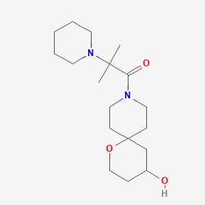 1-(4-Hydroxy-1-oxa-9-azaspiro[5.5]undecan-9-yl)-2-methyl-2-piperidin-1-ylpropan-1-one