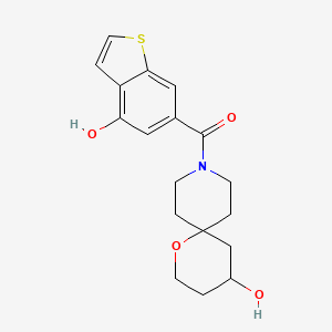 (4-Hydroxy-1-benzothiophen-6-yl)-(4-hydroxy-1-oxa-9-azaspiro[5.5]undecan-9-yl)methanone