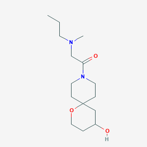 1-(4-Hydroxy-1-oxa-9-azaspiro[5.5]undecan-9-yl)-2-[methyl(propyl)amino]ethanone