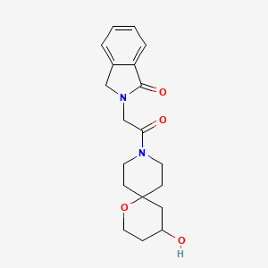 2-[2-(4-hydroxy-1-oxa-9-azaspiro[5.5]undecan-9-yl)-2-oxoethyl]-3H-isoindol-1-one