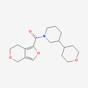 6,7-dihydro-4H-furo[3,4-c]pyran-1-yl-[3-(oxan-4-yl)piperidin-1-yl]methanone