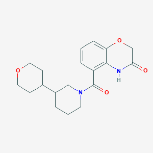 5-[3-(oxan-4-yl)piperidine-1-carbonyl]-4H-1,4-benzoxazin-3-one