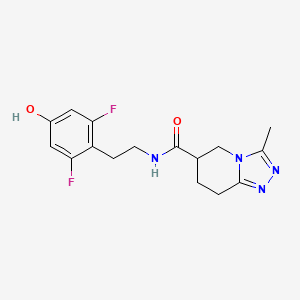 N-[2-(2,6-difluoro-4-hydroxyphenyl)ethyl]-3-methyl-5,6,7,8-tetrahydro-[1,2,4]triazolo[4,3-a]pyridine-6-carboxamide