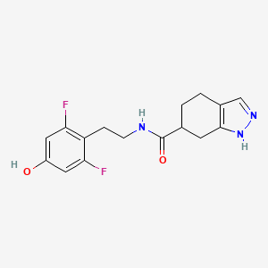 N-[2-(2,6-difluoro-4-hydroxyphenyl)ethyl]-4,5,6,7-tetrahydro-1H-indazole-6-carboxamide