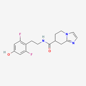 N-[2-(2,6-difluoro-4-hydroxyphenyl)ethyl]-5,6,7,8-tetrahydroimidazo[1,2-a]pyridine-7-carboxamide