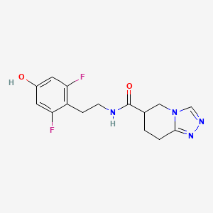 N-[2-(2,6-difluoro-4-hydroxyphenyl)ethyl]-5,6,7,8-tetrahydro-[1,2,4]triazolo[4,3-a]pyridine-6-carboxamide