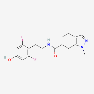 N-[2-(2,6-difluoro-4-hydroxyphenyl)ethyl]-1-methyl-4,5,6,7-tetrahydroindazole-6-carboxamide