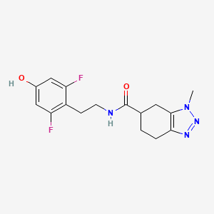 N-[2-(2,6-difluoro-4-hydroxyphenyl)ethyl]-3-methyl-4,5,6,7-tetrahydrobenzotriazole-5-carboxamide