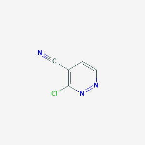 molecular formula C5H2ClN3 B072934 3-Chloropyridazine-4-carbonitrile CAS No. 1445-56-3