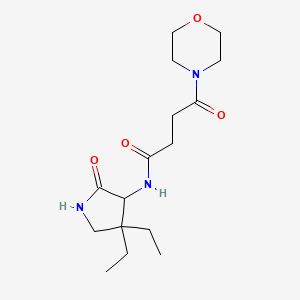 N-(4,4-diethyl-2-oxopyrrolidin-3-yl)-4-morpholin-4-yl-4-oxobutanamide