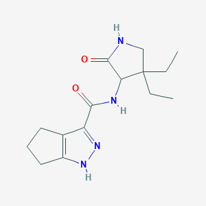 N-(4,4-diethyl-2-oxopyrrolidin-3-yl)-1,4,5,6-tetrahydrocyclopenta[c]pyrazole-3-carboxamide