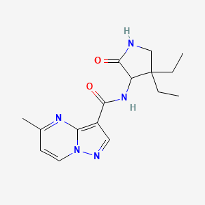 N-(4,4-diethyl-2-oxopyrrolidin-3-yl)-5-methylpyrazolo[1,5-a]pyrimidine-3-carboxamide