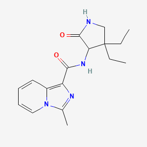 N-(4,4-diethyl-2-oxopyrrolidin-3-yl)-3-methylimidazo[1,5-a]pyridine-1-carboxamide