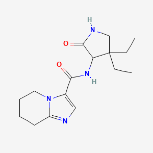 N-(4,4-diethyl-2-oxopyrrolidin-3-yl)-5,6,7,8-tetrahydroimidazo[1,2-a]pyridine-3-carboxamide