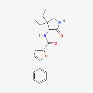 N-(4,4-diethyl-2-oxopyrrolidin-3-yl)-5-phenylfuran-2-carboxamide