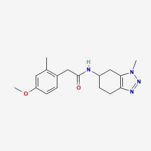 2-(4-methoxy-2-methylphenyl)-N-(3-methyl-4,5,6,7-tetrahydrobenzotriazol-5-yl)acetamide