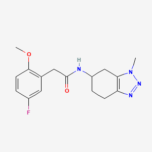 2-(5-fluoro-2-methoxyphenyl)-N-(3-methyl-4,5,6,7-tetrahydrobenzotriazol-5-yl)acetamide