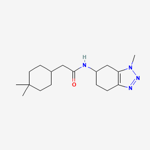 2-(4,4-dimethylcyclohexyl)-N-(3-methyl-4,5,6,7-tetrahydrobenzotriazol-5-yl)acetamide