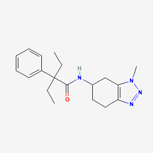 2-ethyl-N-(3-methyl-4,5,6,7-tetrahydrobenzotriazol-5-yl)-2-phenylbutanamide