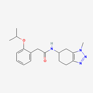 N-(3-methyl-4,5,6,7-tetrahydrobenzotriazol-5-yl)-2-(2-propan-2-yloxyphenyl)acetamide