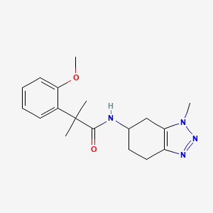 2-(2-methoxyphenyl)-2-methyl-N-(3-methyl-4,5,6,7-tetrahydrobenzotriazol-5-yl)propanamide