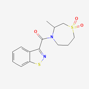 1,2-Benzothiazol-3-yl-(3-methyl-1,1-dioxo-1,4-thiazepan-4-yl)methanone