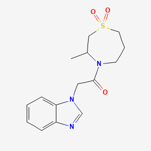 2-(Benzimidazol-1-yl)-1-(3-methyl-1,1-dioxo-1,4-thiazepan-4-yl)ethanone