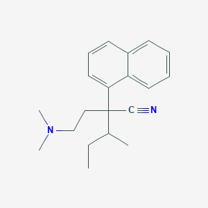 molecular formula C20H26N2 B072941 alpha-sec-Butyl-alpha-(2-(dimethylamino)ethyl)-1-naphthaleneacetonitrile CAS No. 1509-15-5