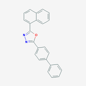 molecular formula C24H16N2O B072943 2-(1,1'-Biphenyl)-4-yl-5-(1-naphthyl)-1,3,4-oxadiazole CAS No. 1248-45-9