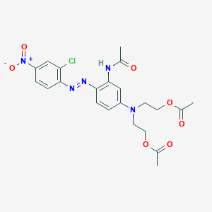 B072953 Acetamide, N-[5-[bis[2-(acetyloxy)ethyl]amino]-2-[(2-chloro-4-nitrophenyl)azo]phenyl]- CAS No. 1533-78-4