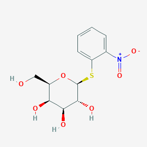 molecular formula C12H15NO7S B072991 (2r,3r,4s,5r,6s)-2-(羟甲基)-6-(2-硝基苯基)硫代-氧杂环-3,4,5-三醇 CAS No. 1158-17-4