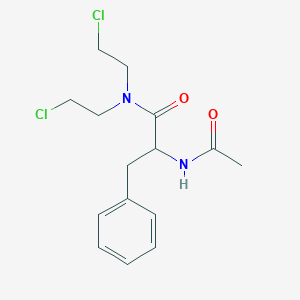 molecular formula C15H20Cl2N2O2 B072992 2-acetamido-N,N-bis(2-chloroethyl)-3-phenylpropanamide CAS No. 1462-82-4