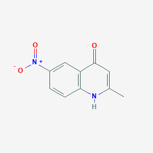 molecular formula C10H8N2O3 B073008 2-甲基-6-硝基喹啉-4-醇 CAS No. 1207-82-5