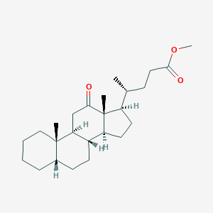 molecular formula C25H40O3 B073015 5beta-Cholan-24-oic acid, 12-oxo-, methyl ester CAS No. 1173-30-4
