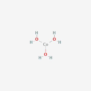 molecular formula Co(OH)3<br>CoH6O3 B073025 三氢氧化钴 CAS No. 1307-86-4