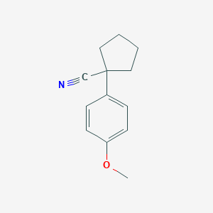 molecular formula C13H15NO B073075 1-(4-甲氧基苯基)环戊烷甲腈 CAS No. 1206-15-1