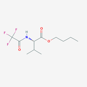 molecular formula C11H18F3NO3 B073097 L-Valine, N-(trifluoroacetyl)-, butyl ester CAS No. 1478-96-2