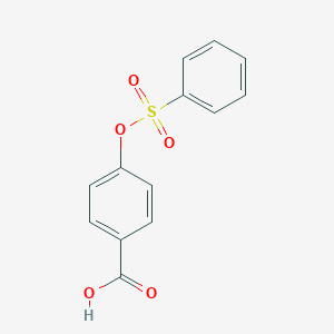 molecular formula C13H10O5S B073117 4-(苯磺酰氧基)苯甲酸 CAS No. 7507-41-7