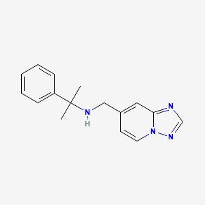 2-phenyl-N-([1,2,4]triazolo[1,5-a]pyridin-7-ylmethyl)propan-2-amine