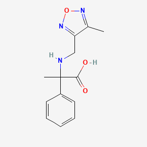 2-[(4-Methyl-1,2,5-oxadiazol-3-yl)methylamino]-2-phenylpropanoic acid