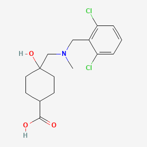 4-[[(2,6-Dichlorophenyl)methyl-methylamino]methyl]-4-hydroxycyclohexane-1-carboxylic acid