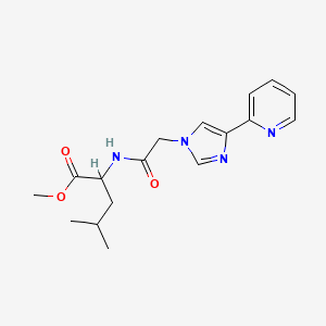 Methyl 4-methyl-2-[[2-(4-pyridin-2-ylimidazol-1-yl)acetyl]amino]pentanoate